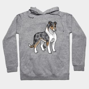 Dog - Smooth Collie - Blue Merle Hoodie